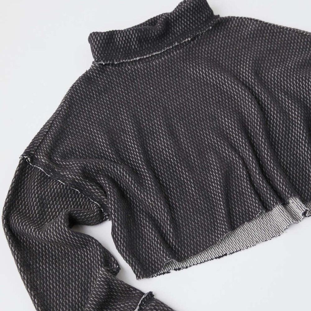 UO out from under camino long sleeve top charcoal
